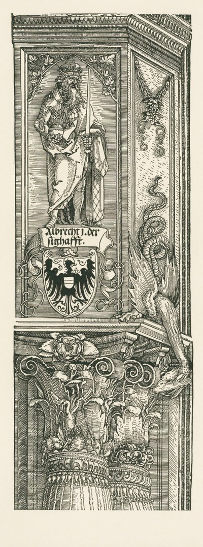 Łuk triumfalny cesarza Maksymiliana I autorstwa Albrecht Dürer or Duerer