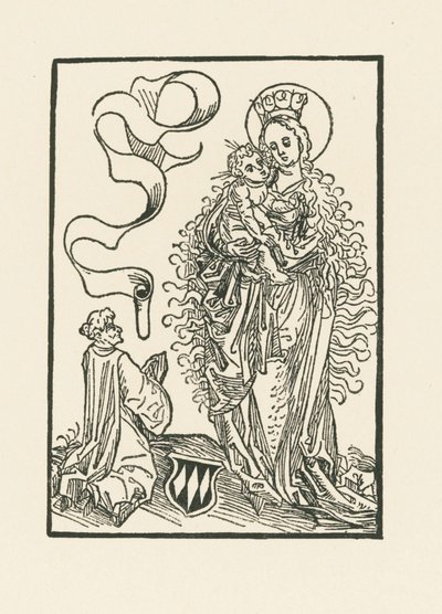 Dziewica Maryja czczona przez Albrechta von Bonstetten autorstwa Albrecht Dürer or Duerer