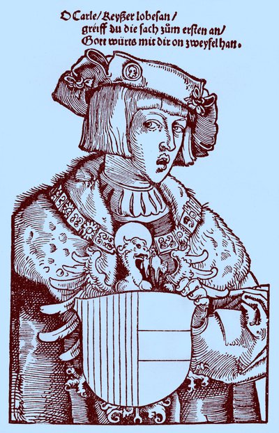 Młodzież Karol V (1500-1558) (grafika) autorstwa Albrecht Dürer
