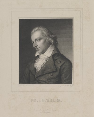 Portret Friedricha von Schillera 1759-1805, ok. 1930 r. 1840 autorstwa Albrecht Fürchtegott Schultheiss