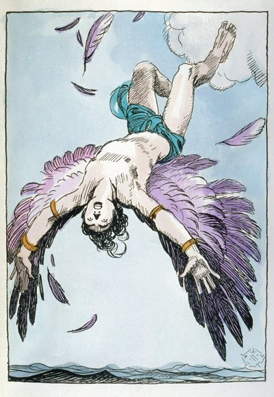 Upadek Ikara autorstwa Aleardo Terzi