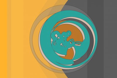 Dynamiczny turkusowy wir autorstwa Alejandra Winkhaus