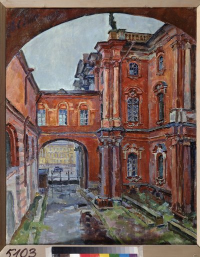 Wewnętrzny dziedziniec pustelni (Sankt Petersburg) autorstwa Aleksandr Aleksandrovich Osmerkin