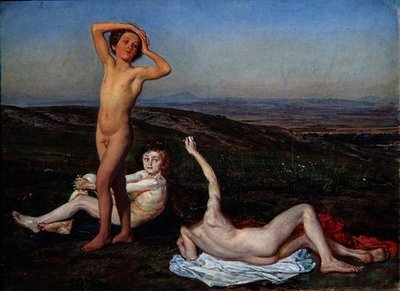 Trzej nadzy chłopcy, studium „Pojawienie się Chrystusa przed ludźmi” autorstwa Aleksandr Andreevich Ivanov