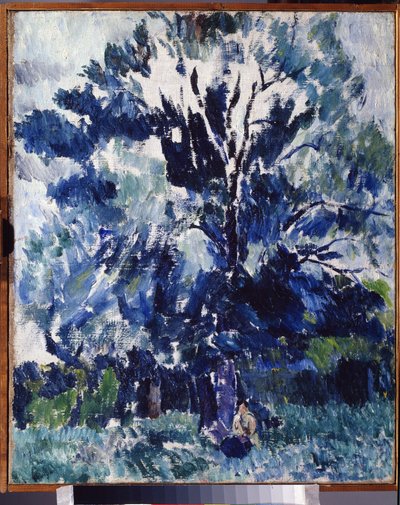 ""Wieś. Pod drzewem "" Obraz Aleksandra Dawidowicza Drevina (1889-1938) 1923 Regionalne Muzeum Sztuki, Kaługa autorstwa Aleksandr Davidovic Drevin