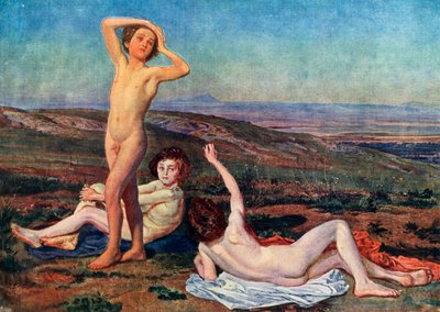Chłopcy wygrzewający się w słońcu, połowa XIX w., 1939 r. autorstwa Aleksandr Ivanov