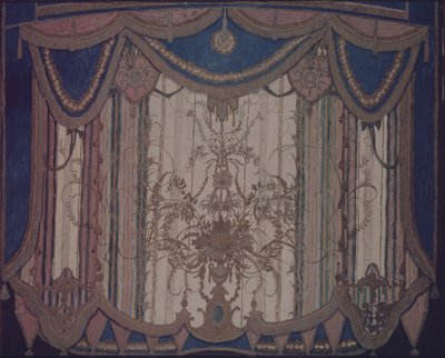 Projekt kurtyny do spektaklu teatralnego "Maskarada" M. Lermontowa, 1917 autorstwa Aleksandr Jakovlevic Golovin