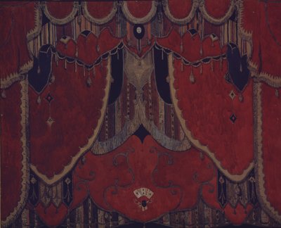 Projekt kurtyny głównej do spektaklu teatralnego "Maskarada" M. Lermontowa, 1917 autorstwa Aleksandr Jakovlevic Golovin