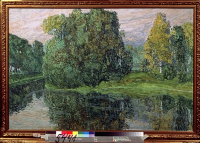 Wyspa (wyspa). Obraz Aleksandra Yakolevicha Golovina (Aleksander Golovin) (1863-1930), gwasz i pastel na tekturze, sztuka rosyjska, koniec XIX-początek XX wieku. Państwowe Muzeum Sztuki w Kostromie (Rosja). autorstwa Aleksandr Jakovlevic Golovin