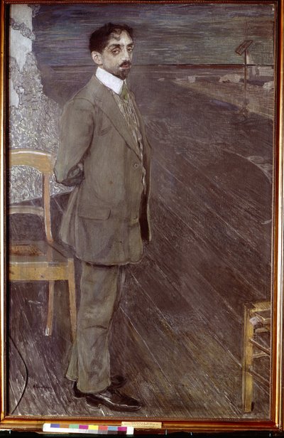 Portret poety Michaiła Kuźmina (1875-1936) (Portret poety M. Kuźmina). Praca Aleksandra Jakowlewicza Gołowina (1863-1930), tempera i pastel na płótnie autorstwa Aleksandr Jakovlevic Golovin
