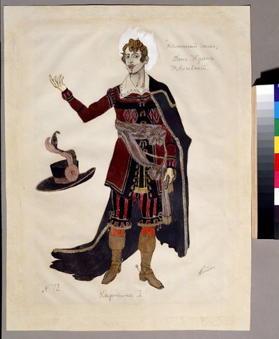 Projekt kostiumu do opery „Le guest de pierre” Aleksandra Dargomyjskiego (1813-1869) (projekt kostiumu do opery Kamienny gość A.Dargomyzhsky