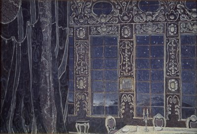 Scenografia do spektaklu Don Juan J.-B. Molliére, 1910 autorstwa Aleksandr Jakovlevic Golovin