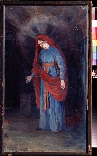 „Madonna Zwiastowania” Obraz Aleksandra Jakowlewicza Gołowina (Aleksander Gołowin) (1863-1930) 1894 Państwowe Muzeum Sztuki, Kostroma autorstwa Aleksandr Jakovlevic Golovin