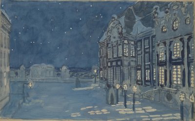 Zimowy pałac. Scenografia do opery Dom na lodzie A. Koreshchenko, 1901 autorstwa Aleksandr Jakovlevic Golovin