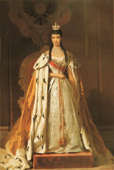 Portret Marii Fiodorowny (1847-1928) autorstwa Aleksandr Petrovic Sokolov