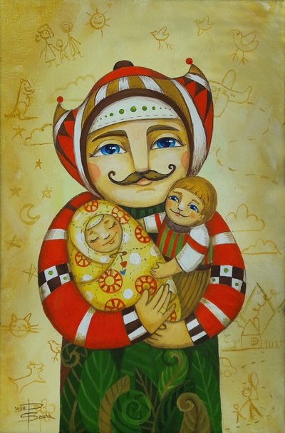 Czuły uścisk ojca autorstwa Aleksandra Paranchenko