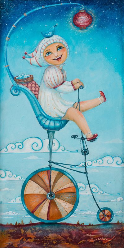 Pełna fantazji przejażdżka dla dzieci autorstwa Aleksandra Paranchenko