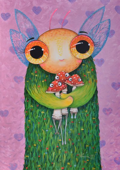 Zabawny grzybowy przyjaciel autorstwa Aleksandra Paranchenko