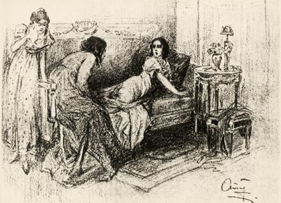 Ilustracja do "Wojny i pokoju" Lwa Tołstoja (lito) autorstwa Aleksandrs Apsit