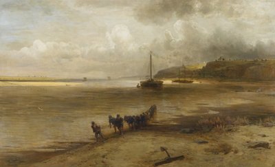 Wołga w pobliżu Yurievets, 1870 autorstwa Alexei Kondratjewitsch Sawrassow