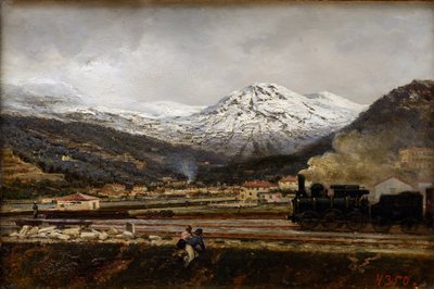 Krajobraz górski par Alexei Petrovich Bogolyubov (Bogoliubov ou Bogolioubov) (1824-1896) autorstwa Aleksei Petrovich Bogolyubov