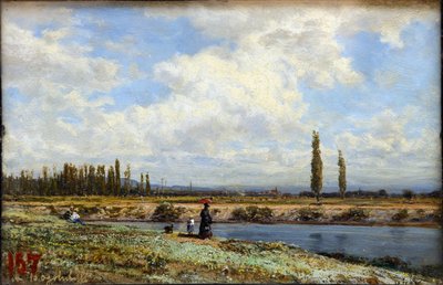 Vichy. Banki. Południe – Aleksiej Pietrowicz Bogolubow (1824-1896) autorstwa Aleksei Petrovich Bogolyubov