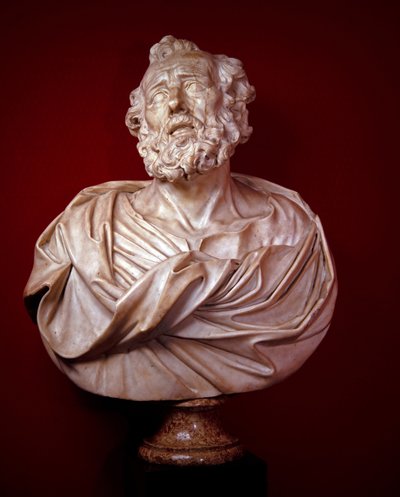 Marmurowe popiersia świętych Piotra i Pawła autorstwa Alessandro Algardi
