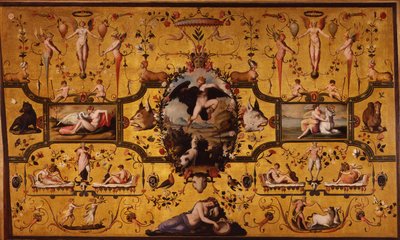 Spalliera z miłością Jowisza, 1572. autorstwa Alessandro Allori