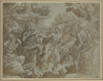 Wyrok Paryża, 1583. autorstwa Alessandro Allori
