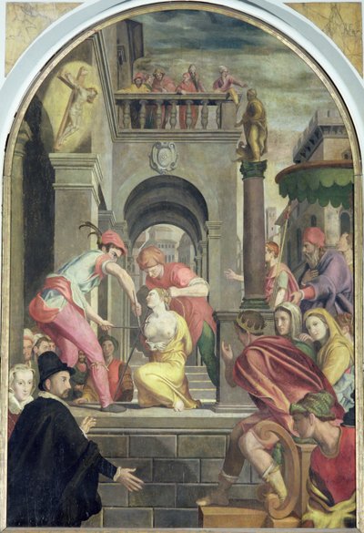 Męczeństwo św. Agaty, 1585 autorstwa Alessandro Allori