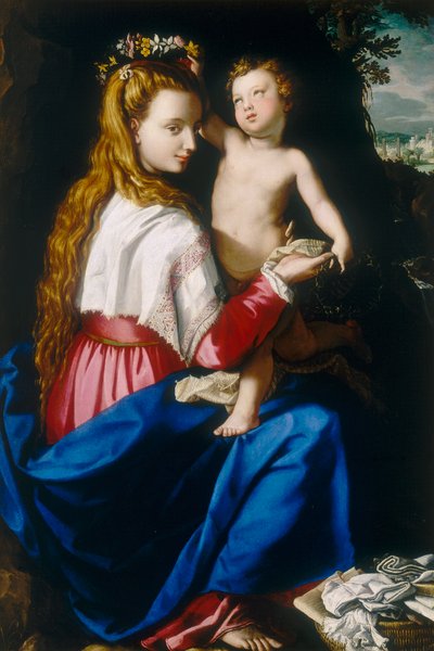 Dziewica z dzieckiem autorstwa Alessandro Allori