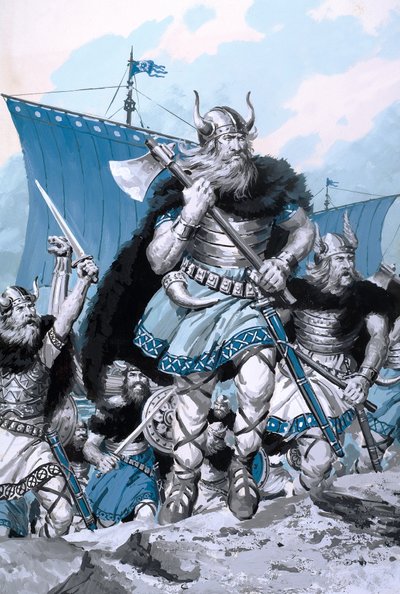 Diabły z morza, z "Historii Francji" (gwasz na papierze) autorstwa Alessandro Biffignandi