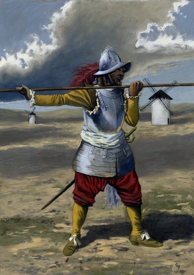 Tercio, piquier hiszpańskiej piechoty w latach 1534-1704. Rysunek Alessandro Lonati autorstwa Alessandro Lonati