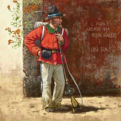 Garibaldczyk - ochotnik Republiki Rzymskiej autorstwa Alessandro Lonati