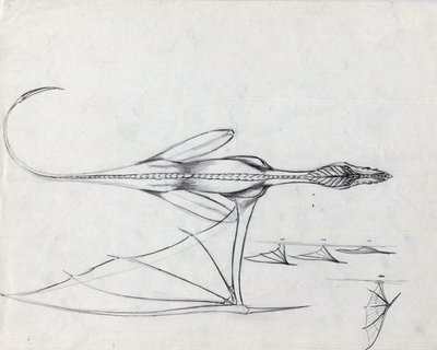 Animal lendário para ilustração de fantasia: estudo para um dragão Desenho de Alessandro Lonatipolish autorstwa Alessandro Lonati