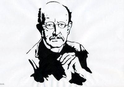 Max Planck, niemiecki fizyk (Portret niemieckiego fizyka Maxa Plancka (1868-1947)) autorstwa Alessandro Lonati