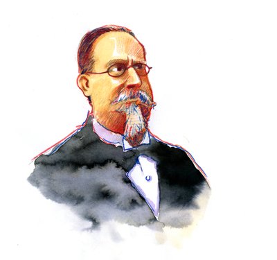 Portret Cesare Lombroso (1835-1909) założyciela Włoskiej Szkoły Kryminologii (Portret Cesare Lombroso włoskiego kryminologa i lekarza, założyciela Włoskiej Szkoły Kryminologii Pozytywistycznej) autorstwa Alessandro Lonati