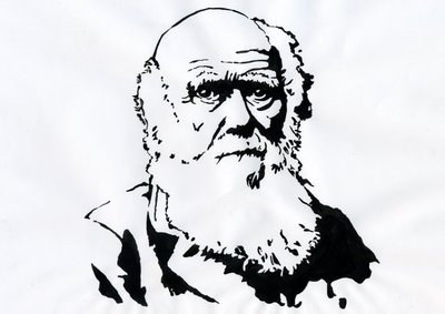 Portret Karola Darwina - Portret angielskiego przyrodnika Karola Darwina (1809-1882) Ilustracja autorstwa Alessandro Lonati