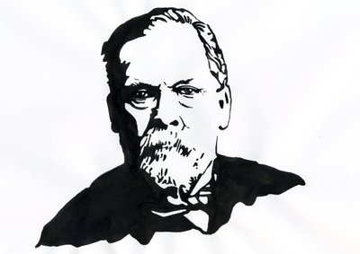 Portret Louisa Pasteura (1822-1895), angielskiego chemika i mikrobiologa autorstwa Alessandro Lonati