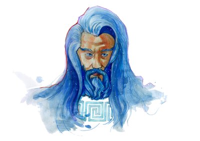 Przedstawienie boskiego Uranosa (mitologia grecka: uran) autorstwa Alessandro Lonati
