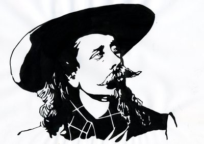 William Frederick Cody - Znany jako Buffalo Bill - Portret Buffalo Billa (1846-1917), pułkownik William Cody autorstwa Alessandro Lonati