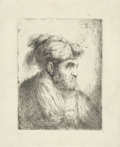 Mężczyzna w turbanie autorstwa Alessandro Longhi