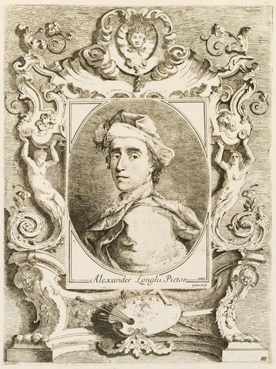 Kompendium życia najbardziej znanych historycznych malarzy weneckich obecnego stulecia z jego portretami zaczerpniętymi z naturalnych zarysowanych i wygrawerowanych przez Alessandro Longhi Veneziano autorstwa Alessandro Longhi and Italian 18th Century