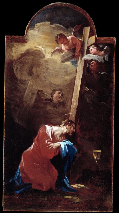 Jezus w ogrodzie Obraz Alessandro Magnasco dit il Lissandrino (1667-1749) Geny z XVIII wieku, Musei di Strada Nuova (dawniej Palazzo Bianco) autorstwa Alessandro Magnasco