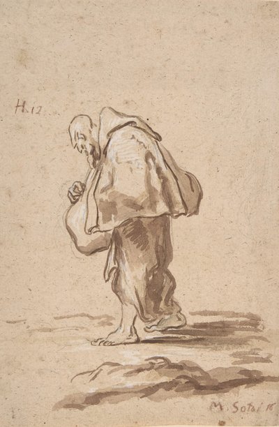 Stały pielgrzym fr., ca. 1705-20. autorstwa Alessandro Magnasco