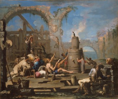 Oswojona sroka autorstwa Alessandro Magnasco