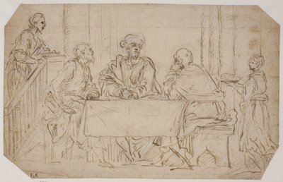 Wieczerza w Emaus autorstwa Alessandro Moretto