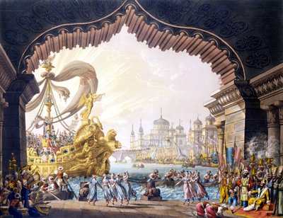 Krzyżowiec w Egipcie autorstwa Alessandro Sanquirico