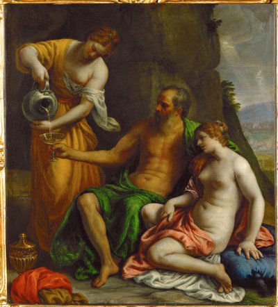 Lot i jego córki autorstwa Alessandro Turchi