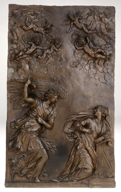 Zwiastowanie, ok. 1583 autorstwa Alessandro Vittoria